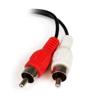 StarTech.com 15 cm stereoaudiokabel - 3,5 mm hona till 2x RCA hane, 3,5mm, Hanko