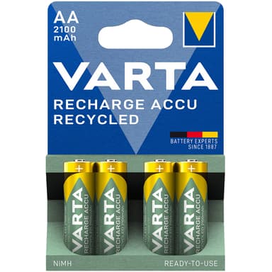 Varta Kierrätä ladattava akku AA 2100 mAh 4-p