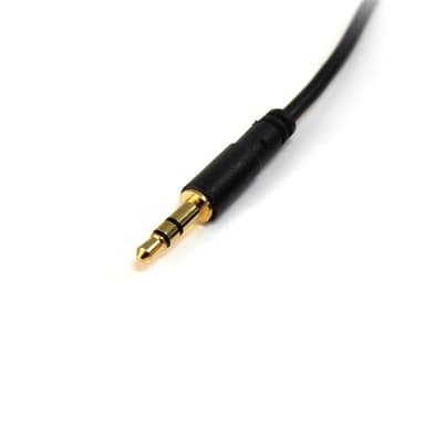 StarTech.com MU10MMS, 3.5mm, Uros, 3.5mm, Uros, 3 m, Musta