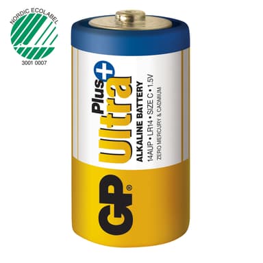 Ultra Plus Alkaline C LR14 2-p