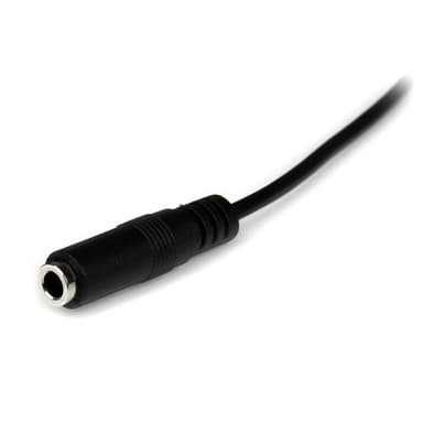 StarTech.com 1m 3.5mm, 3.5mm, Uros, 3.5mm, Naaras, 1 m, Musta