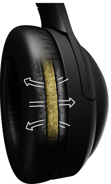 Supra NiTRO-X Hybrid ANC langattomat around-ear kuulokkeet (musta)