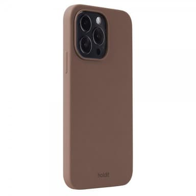 holdit iPhone 14 Pro Max Kuori Silikoni Dark Brown