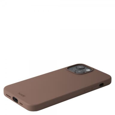 holdit iPhone 14 Kuori Silikoni Dark Brown