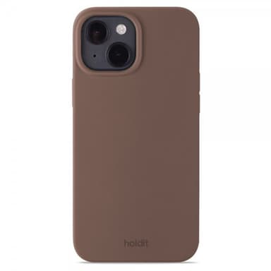 holdit iPhone 14 Kuori Silikoni Dark Brown
