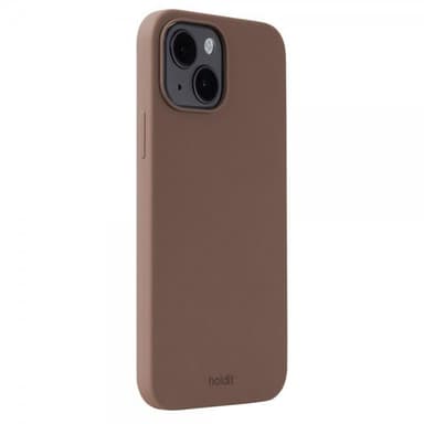 holdit iPhone 14 Kuori Silikoni Dark Brown