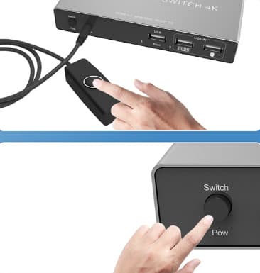 HDMI-kytkin 2 in 1 ulos 8K   60 Hz Hopea