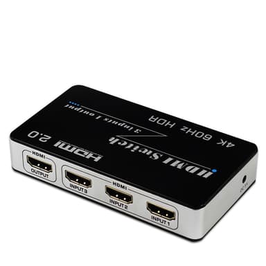 HDMI-kytkin 3 in 1 Out 4K / 2K   60Hz Musta