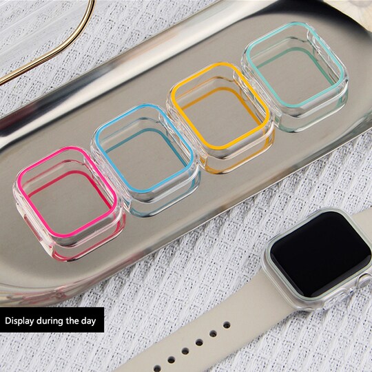 Valoisa suojakotelo PC 2 kpl Valkoinen 45 mm Apple Watch