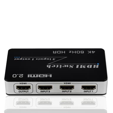 HDMI-kytkin 3 in 1 Out 4K / 2K   60Hz Musta