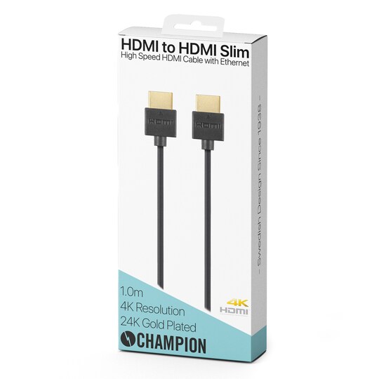 Champion HDMI-kaapeli Ha-Ha SLIM 1.0m