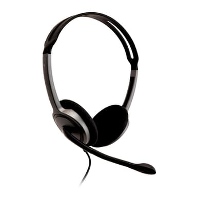 V7 HA212-2EP, Kabel, Samtal/musik, 20 - 20000 hz, 72,5 g, Headset, Svart, Silver