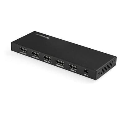StarTech.com ST124HD202, HDMI, 4x HDMI, 3840 x 2160 pikseliä, Musta, 4K Ultra HD, 60 Hz