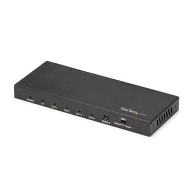 StarTech.com ST124HD202, HDMI, 4x HDMI, 3840 x 2160 pikseliä, Musta, 4K Ultra HD, 60 Hz