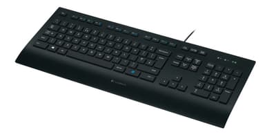 Logitech K280E Pro f/ Business, Täysikokoinen (100 %), Langallinen, USB, QWERTY, Musta