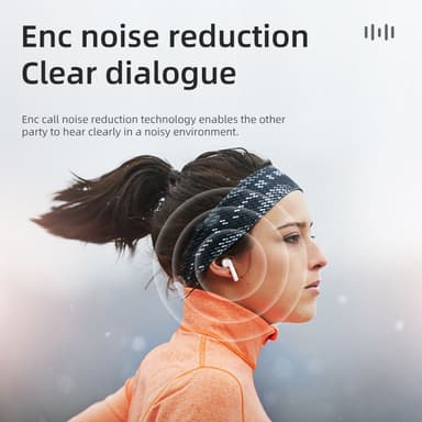 Langattomat kuulokkeet Bluetooth 5.2 Valkoinen