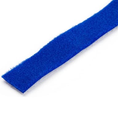 StarTech.com HKLP50BL, Koukullinen ja lenkillinen nippuside, Kangas, Sininen, RE