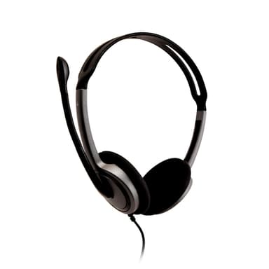 V7 HA212-2EP, Kabel, Samtal/musik, 20 - 20000 hz, 72,5 g, Headset, Svart, Silver