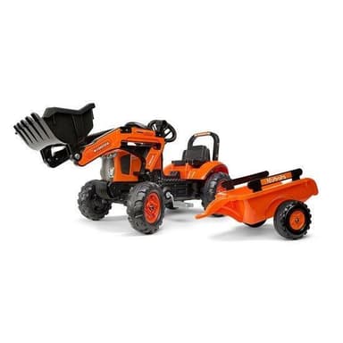 Falk Buormaajalla ja peräkärryllä FALK Kubota