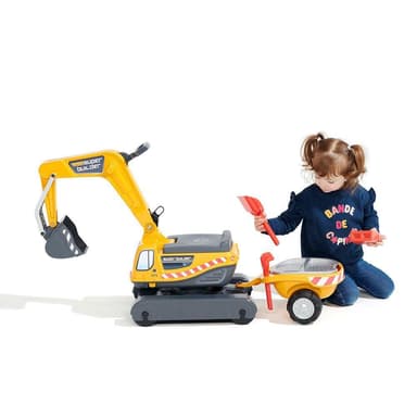 Falk Kaivinkone Super Builder Perävaunulla