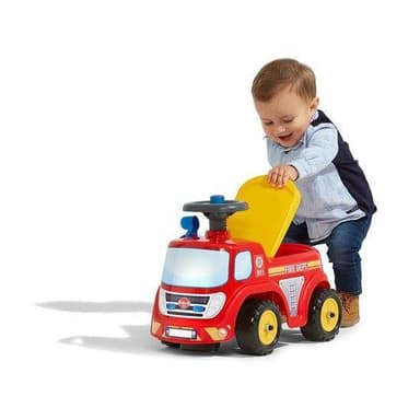 Falk Paloauto ride-on säilytystilalla, ratti ja äänitorvi