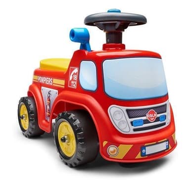 Falk Paloauto ride-on säilytystilalla, ratti ja äänitorvi