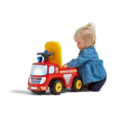 Falk Paloauto ride-on säilytystilalla, ratti ja äänitorvi