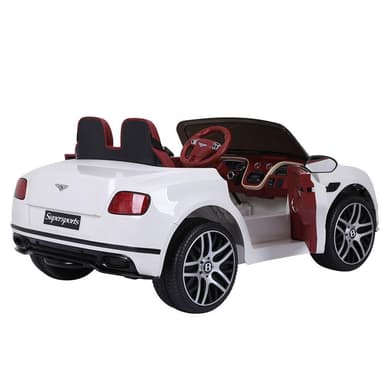 Nordic Play Speed Sähköauto Bentley 2 hengen,  2x6V, valkoinen, EVA-renkaat