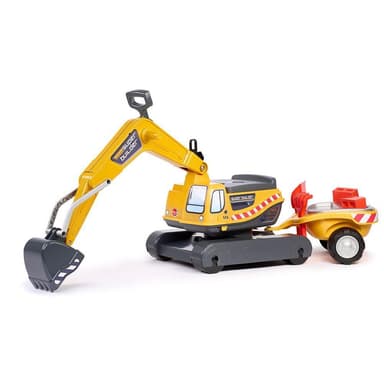 Falk Kaivinkone Super Builder Perävaunulla