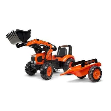 Falk Kuormaajalla ja peräkärryllä Kubota