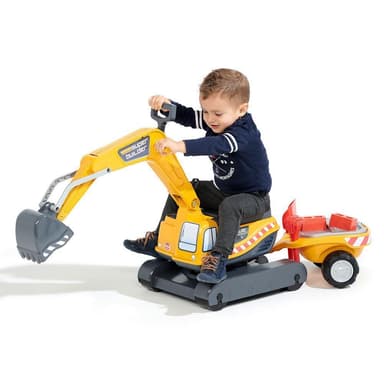 Falk Kaivinkone Super Builder Perävaunulla