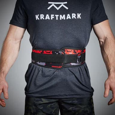 Kraftmark Kuntovyö punainen/harmaa camo
