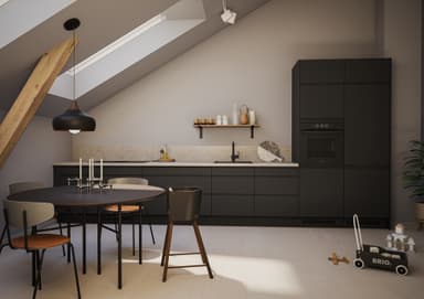 Epoq Integra laatikon paneeli 100x13 keittiöön (musta)