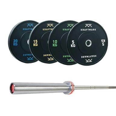 Kraftmark Kansainvälinen painojoukko 100 kg + barbell cf 3.0