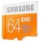 Samsung Micro SDXC EVO muistikortti 64 GB ja adapteri