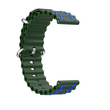 Klockarmband silikon Vihreä 20 mm
