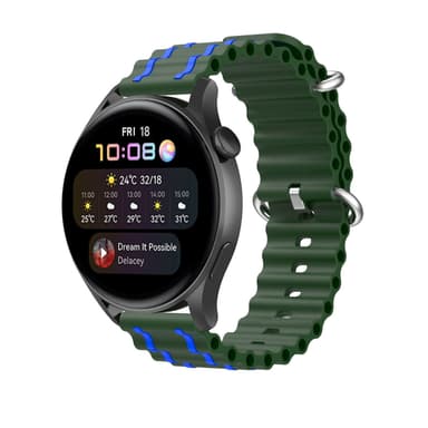 Klockarmband silikon Vihreä 20 mm