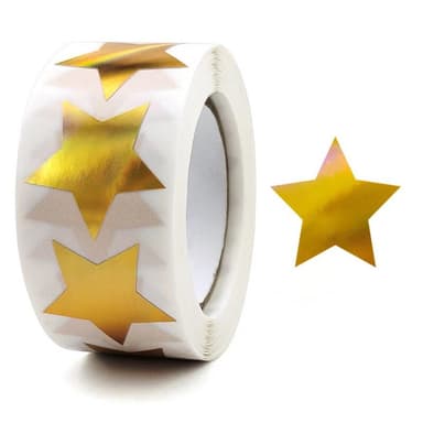 Glitter Star Tarrat uudenvuoden joulu 500 kpl Kulta