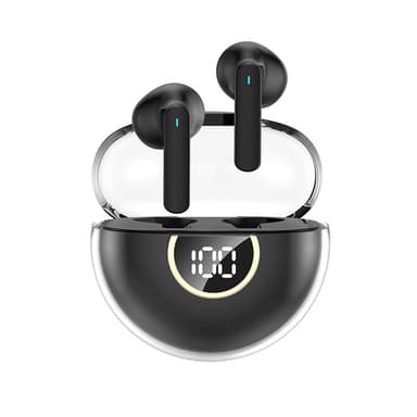 Langattomat kuulokkeet Bluetooth 5.3 RGB Musta