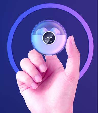 Langattomat kuulokkeet Bluetooth 5.3 RGB Musta