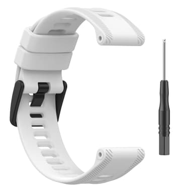 Kellon ranneke silikoni Valkoinen Garmin Forerunner 955/945/935/Garmin Fenix 6 GPS