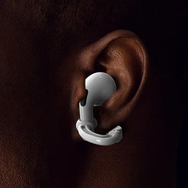 Liukumattomat korvakoukut langattomille kuulokkeille 1 pari Harmaa Apple Airpods 1/2/Pro2/Pro3