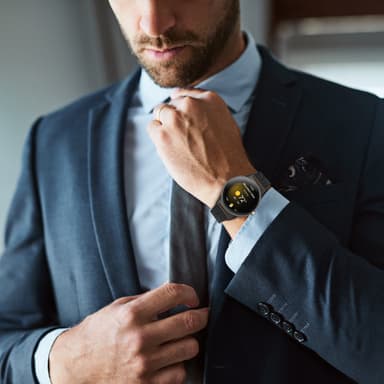 Kellon ranneke ruostumatonta terästä Musta Google Pixel Watch