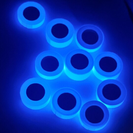 Fluoresoiva teippi kodin sisustamiseen Varoitus Sininen 1.2 cm/3 m