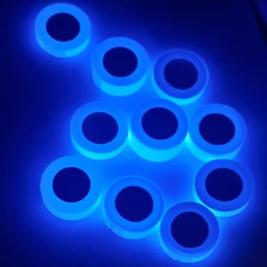 Fluoresoiva teippi kodin sisustamiseen Varoitus Sininen 3 cm/3 m