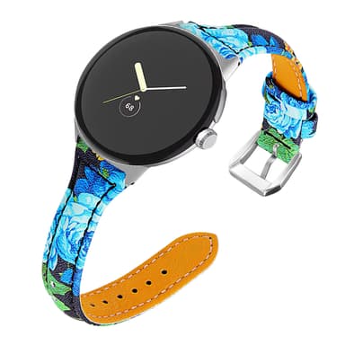 Kellon ranneke aitoa nahkaa Monivärinen Google Pixel Watch