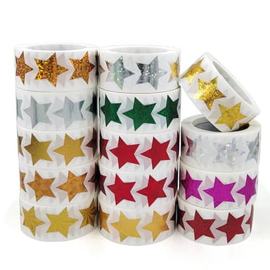 Glitter Star Tarrat uudenvuoden joulu 500 kpl Kulta