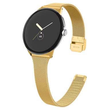 Kellon ranneke ruostumatonta terästä Kulta Google Pixel Watch