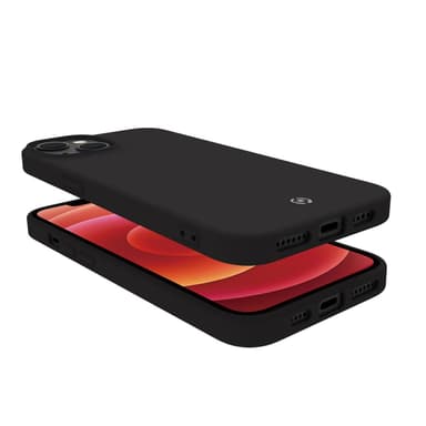 Celly Cromo pehmeä kumikotelo iPhone 14 musta