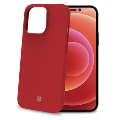 Celly Cromo pehmeä kumikotelo iPhone 14 Pro Red